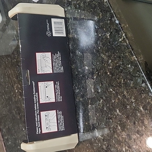 Vintage Rubbermaid Paper Towel Holder Almond Plastic 2364 1990 USA - Picture 2 of 6